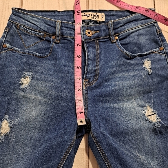 3 FOR 12 SALE Monkey Ride Distressed Jean Size 7 - Picture 5 of 11